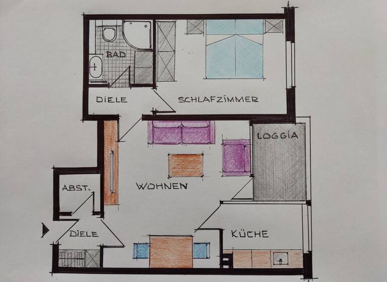Wohnung zum Kauf provisionsfrei 120.000 € 2 Zimmer 63 m² Geschoss 1/7 Moselstraße 42 Mitte Heiligenhaus 42579
