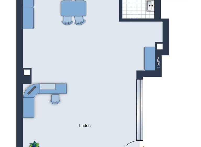 Bürofläche zur Miete 13,28 € 60 m² Bürofläche Bruchsal 76646