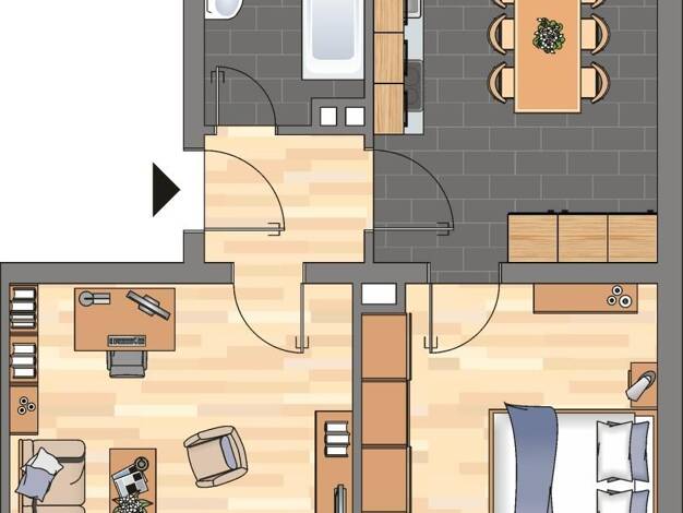 Wohnung zur Miete 489 € 2 Zimmer 41,4 m² 3. Geschoss frei ab 18.09.2026 Martin-Luther-Straße 5 Neustadt-Stadt Neustadt an der Weinstraße 67433