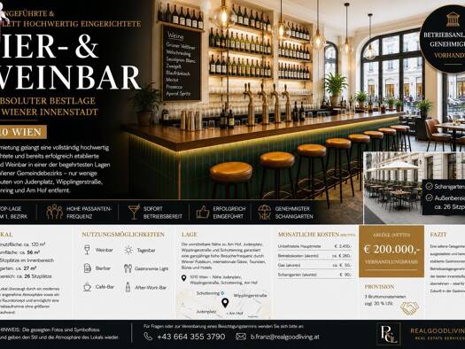 Bar/Café zur Miete 2.450 € Wien 1010