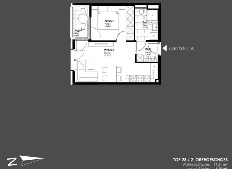 Wohnung zum Kauf - Erstbezug 196.300 € 2 Zimmer 39,5 m² 2. Geschoss Schwechat 2320