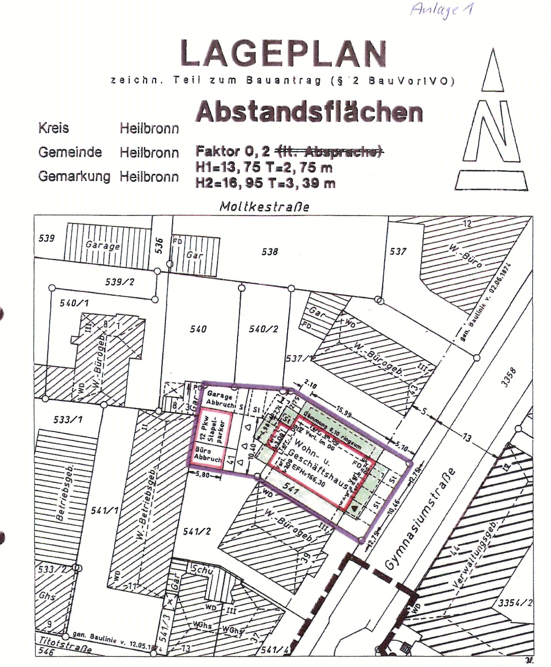 Büro-/Praxisfläche zur Miete 148 m²<br/>Bürofläche Stadtgarten Heilbronn 74072