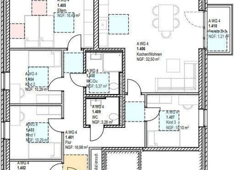 Wohnung zur Miete - Erstbezug 731 € 5 Zimmer 110 m² 1. Geschoss frei ab 01.06.2026 Büren Lotte 49504