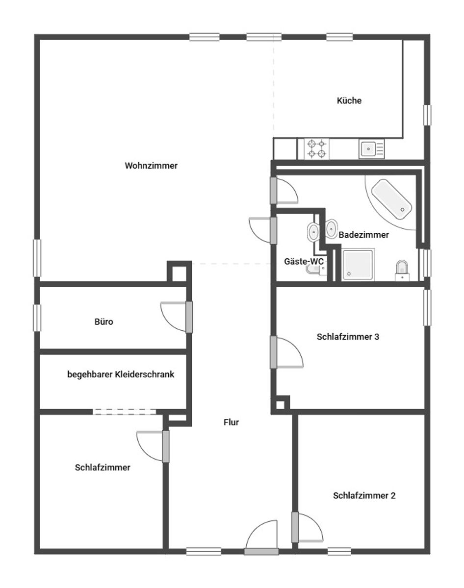 Immobilie zum Kauf provisionsfrei als Kapitalanlage geeignet 350.000 € 5 Zimmer 105 m²<br/>Fläche Bemerode Hannover 30539