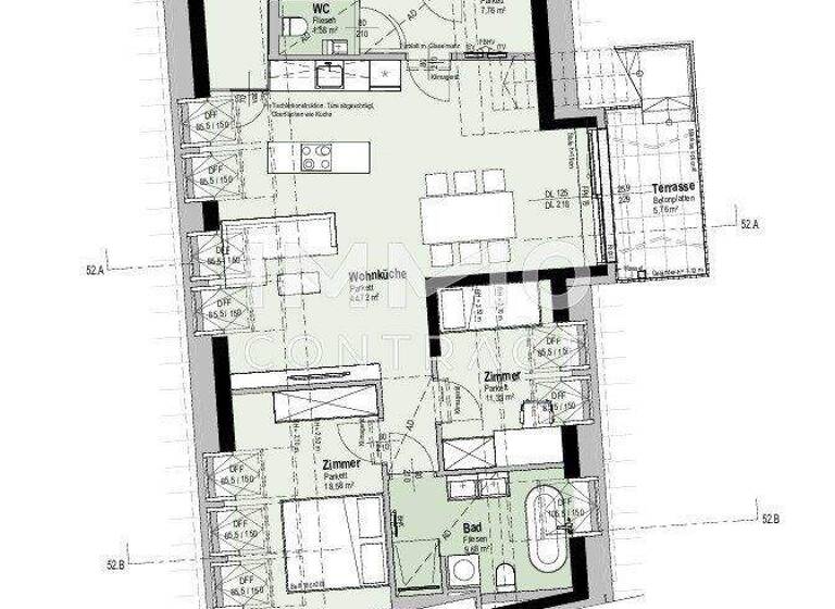Wohnung zum Kauf - Erstbezug 749.700 € 3 Zimmer 98,3 m² 6. Geschoss Wien 1210