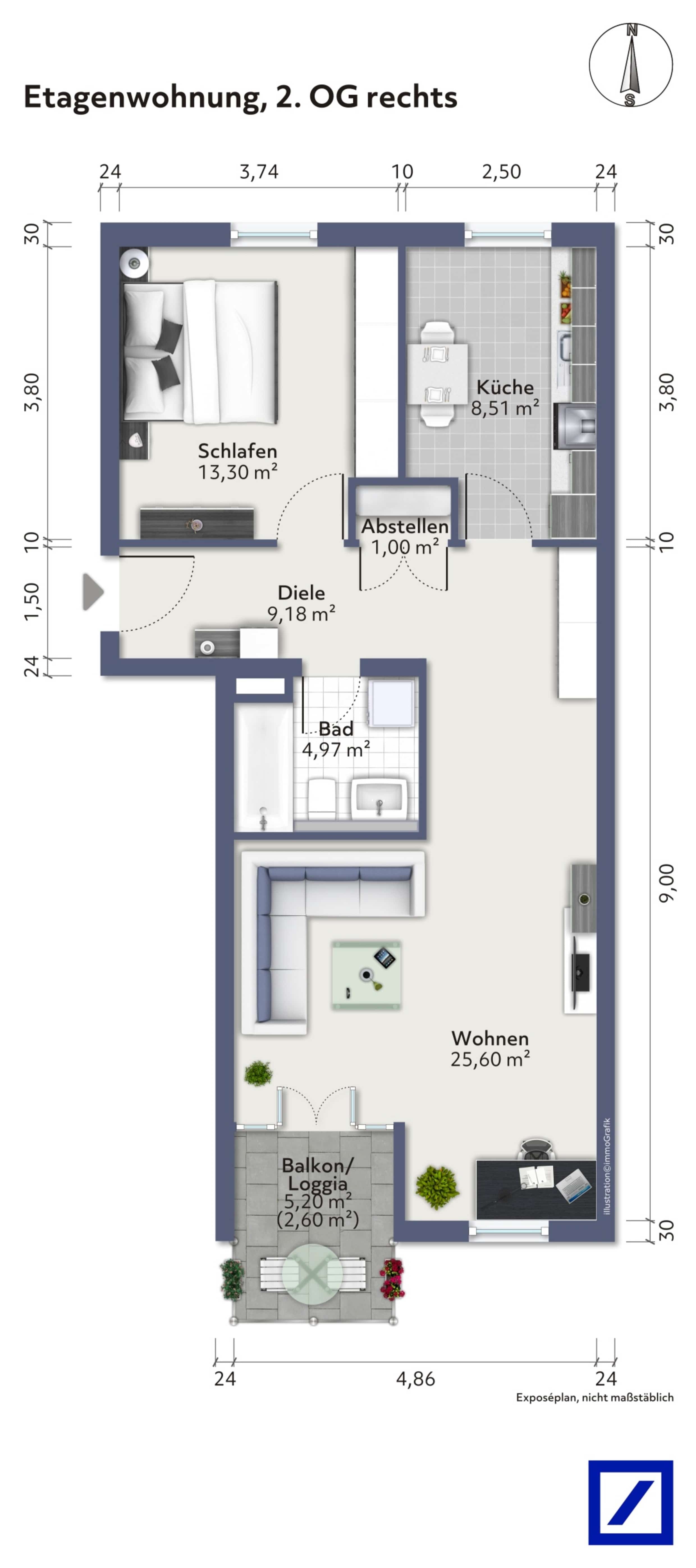 Wohnung zum Kauf 103.500 € 2 Zimmer 65 m²<br/>Wohnfläche 2.<br/>Geschoss ab sofort<br/>Verfügbarkeit Kaßberg 911 Chemnitz 09112