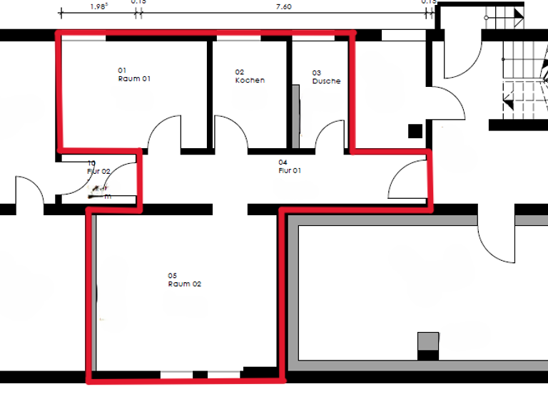 Wohnung zur Miete 702 € 2 Zimmer 52 m² Geschoss -1/3 frei ab 01.05.2026 Stadeln Fürth 90765