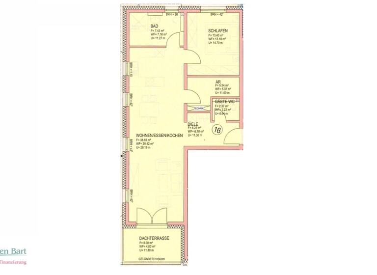 Wohnung zum Kauf 298.155 € 2 Zimmer 76,5 m² Zerf 54314