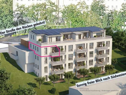 Wohnung zum Kauf - Neubau provisionsfrei 397.050 € 2,5 Zimmer 61 m² 3. Geschoss frei ab 31.12.2028 Achdorf Landshut 84036