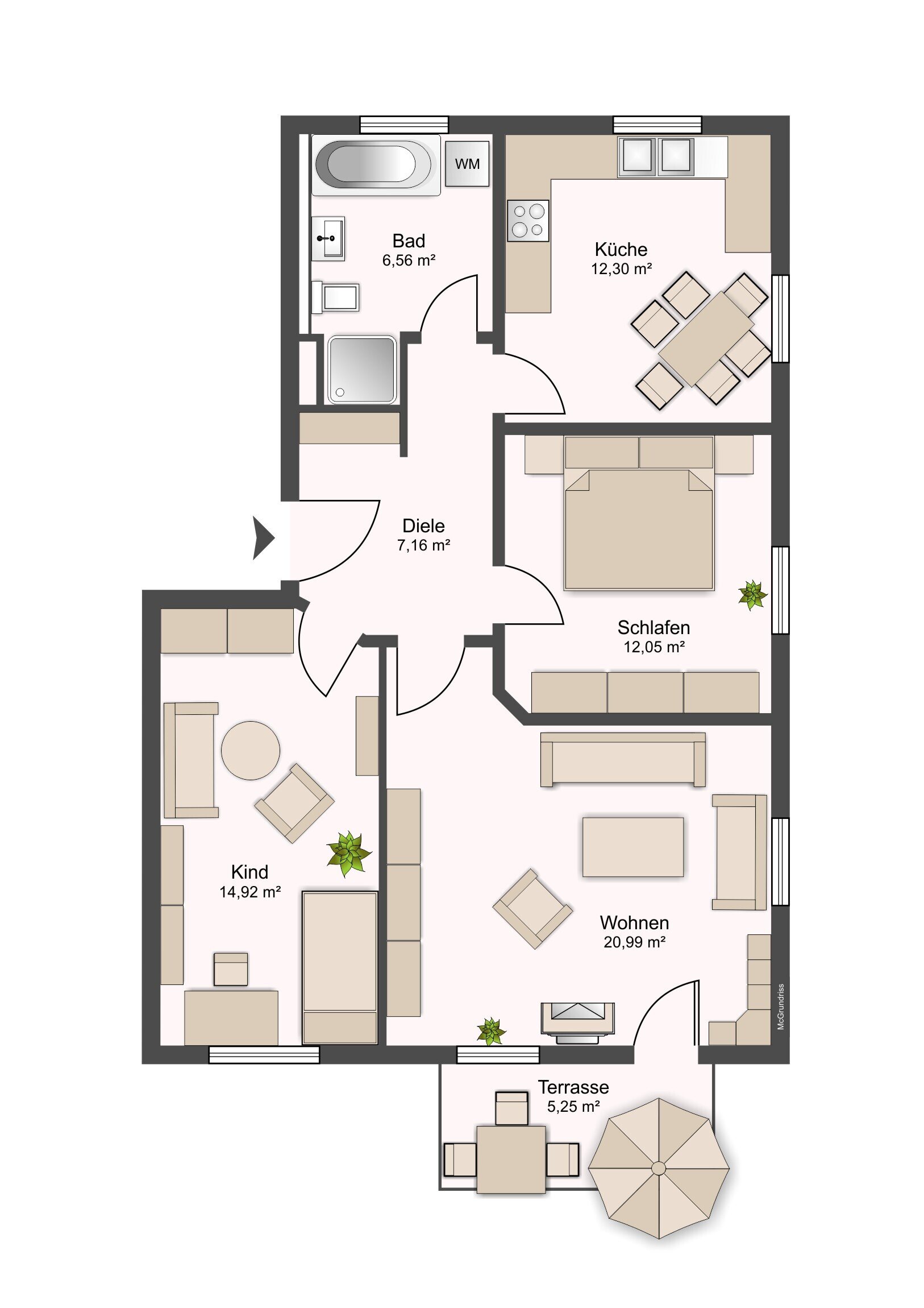 Wohnung zum Kauf provisionsfrei 450.000 € 3 Zimmer 75 m²<br/>Wohnfläche Fürstenfeldbruck Fürstenfeldbruck 82256