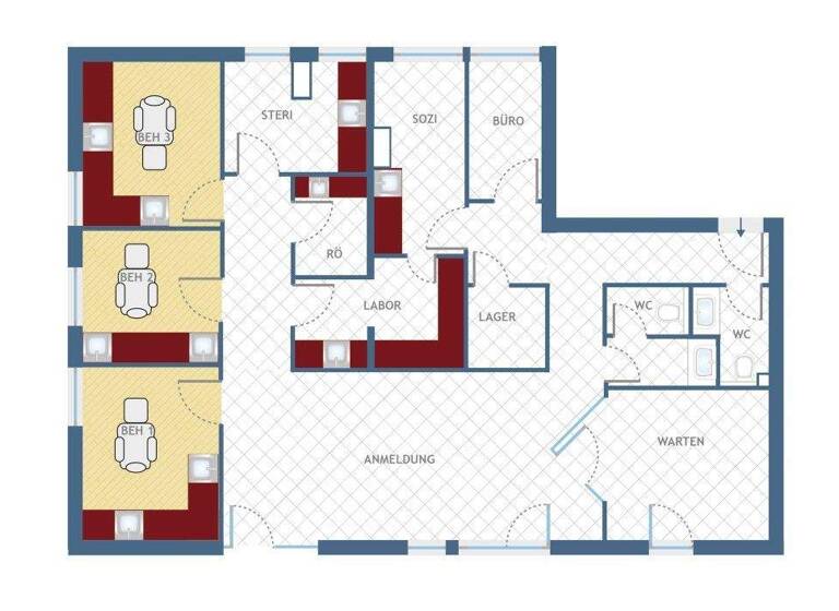 Praxis zur Miete 1.795 € 130 m² Bürofläche teilbar ab 130 m² Forchheim 91301