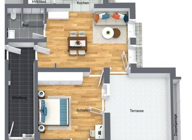 Wohnung zum Kauf - Neubau provisionsfrei 255.000 € 2 Zimmer 64 m²<br/>Wohnfläche EG<br/>Geschoss Zapfendorf Zapfendorf 96199