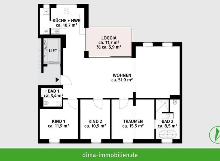 Wohnung zum Kauf 650.000 € 4 Zimmer 120 m²<br/>Wohnfläche 2.<br/>Geschoss ab sofort<br/>Verfügbarkeit Hinrichsenstraße 31 Zentrum-Nordwest Leipzig 04105