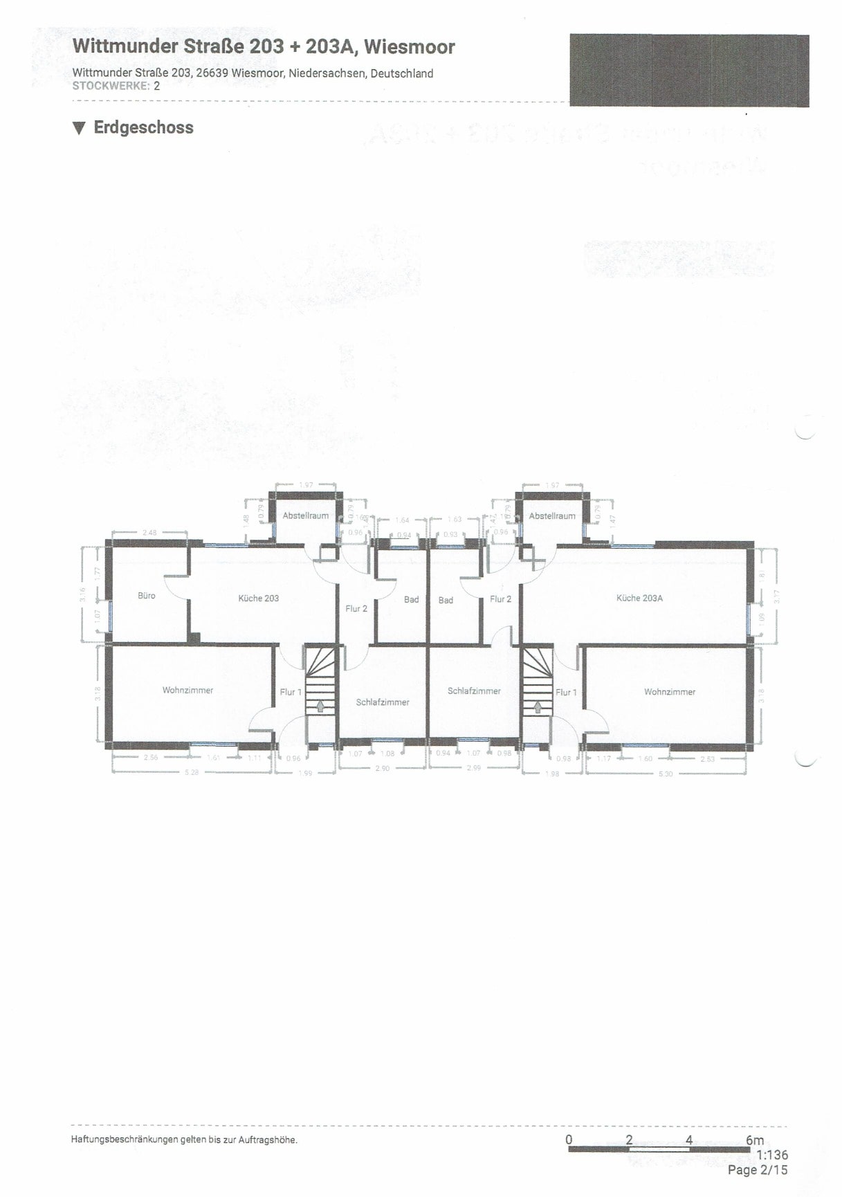 Doppelhaushälfte zur Miete 890 € 4 Zimmer 100 m²<br/>Wohnfläche 550 m²<br/>Grundstück ab sofort<br/>Verfügbarkeit Marcardsmoor Wiesmoor 26639