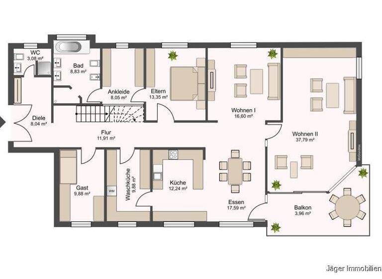 Wohnung zur Miete 1.350 € 6 Zimmer 211 m² frei ab 01.05.2026 Hude Hude (Oldenburg) 27798