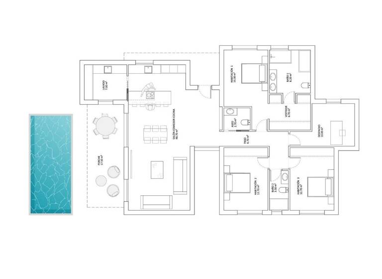 Doppelhaushälfte zum Kauf provisionsfrei 545.900 € 4 Zimmer 180 m² 765 m² Grundstück Monforte del Cid