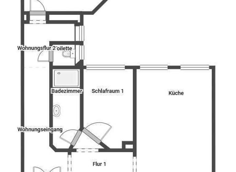 Wohnung zum Kauf 198.500 € 3 Zimmer 104 m² 1. Geschoss Stadtmitte Krefeld 47798