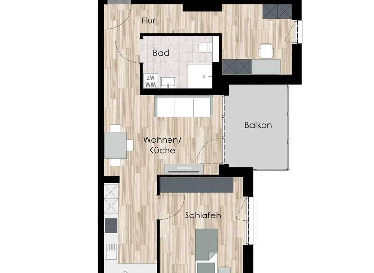 Wohnung zum Kauf - Erstbezug provisionsfrei 249.000 € 2 Zimmer 68,5 m² 1. Geschoss frei ab sofort Johann-Sebastian-Bach-Straße 12 Ohrdruf 99885