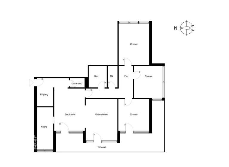Wohnung zum Kauf 495.000 € 4,5 Zimmer 115 m² 6. Geschoss Ettlingen 76275