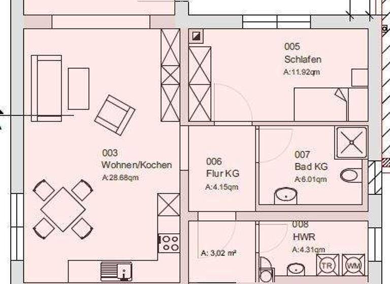 Terrassenwohnung zur Miete 860 € 2 Zimmer 72 m² 3 Geschosse frei ab sofort Reuth Forchheim 91301
