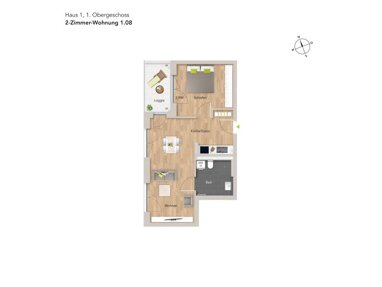 Wohnung zum Kauf provisionsfrei 400.000 € 2 Zimmer 60 m² 1. Geschoss Geranienstraße 21 Weststadt - Südlicher Teil Karlsruhe 76185