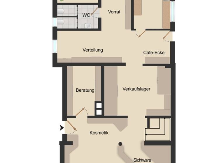 Verkaufsfläche zur Miete 1.500 € 155 m² Verkaufsfläche Wehr 79664
