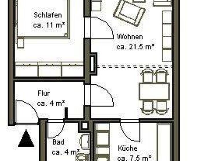 Wohnung zur Miete 529 € 2 Zimmer 49,9 m² 3. Geschoss frei ab 08.03.2026 Bahnstrift 42 Sahlkamp Hannover 30179