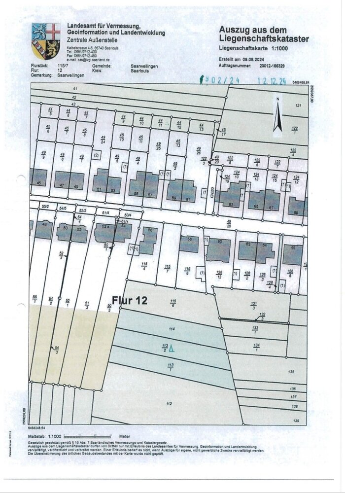 Grundstück zum Kauf 58.500 € 489 m²<br/>Grundstück Saarwellingen Saarwellingen 66793