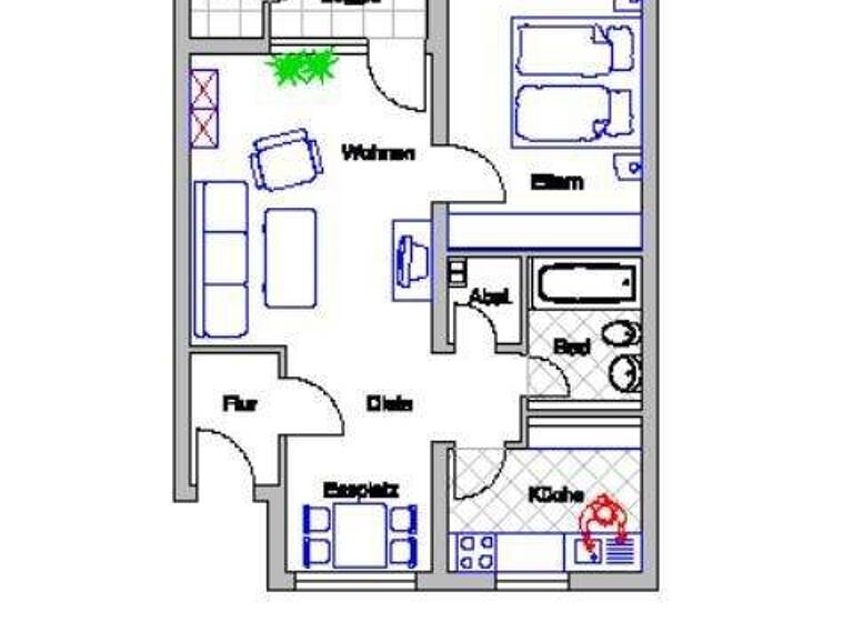 Wohnung zur Miete 648 € 2 Zimmer 55,7 m² 5. Geschoss frei ab 31.12.2026 Wilhelm-Leuschner-Straße 1 Baumberg Monheim 40789