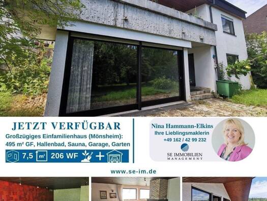 Haus zum Kauf 450.000 € 7,5 Zimmer 206 m² 495 m² Grundstück Mönsheim 71297