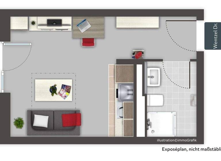 Wohnung zum Kauf 199.000 € 1 Zimmer 21,7 m² 2. Geschoss Bahrenfeld Hamburg / Bahrenfeld 22761