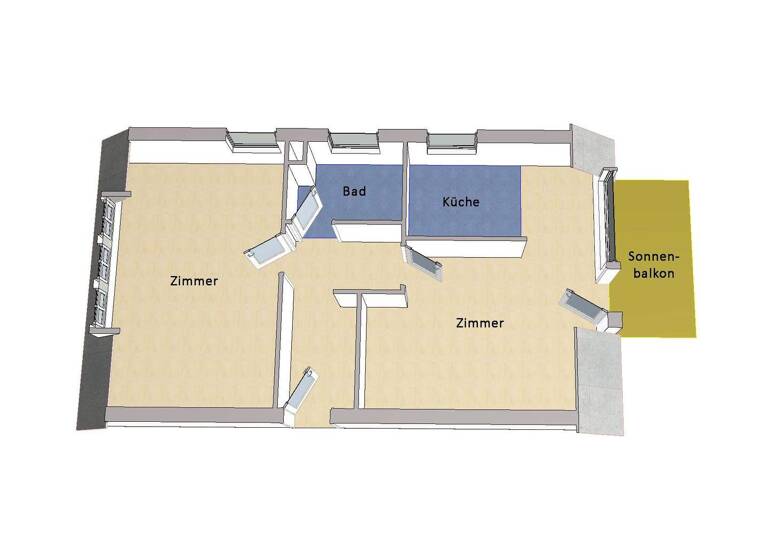 Wohnung zum Kauf 220.000 € 2 Zimmer 63 m² 2. Geschoss Rosenthal Berlin 13158