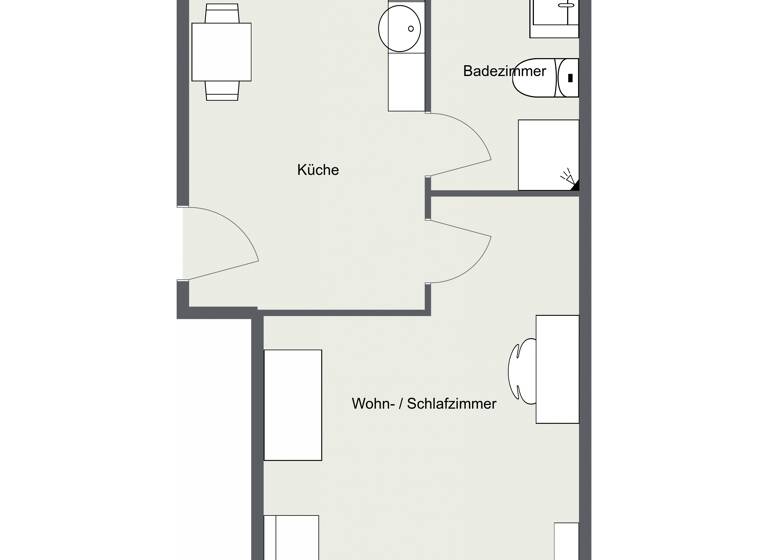 Studio zur Miete 480 € 1 Zimmer 33 m² 1. Geschoss frei ab sofort Unterpörlitzer Landstraße 57 B-D Ilmenau 98693