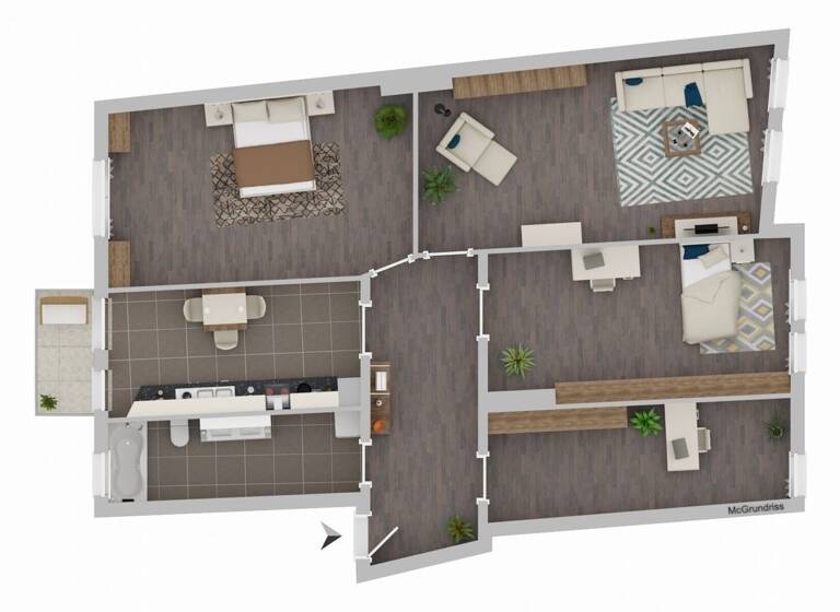 Wohnung zum Kauf provisionsfrei 300.000 € 4 Zimmer 103,4 m² 3. Geschoss Krämpfervorstadt Erfurt 99085