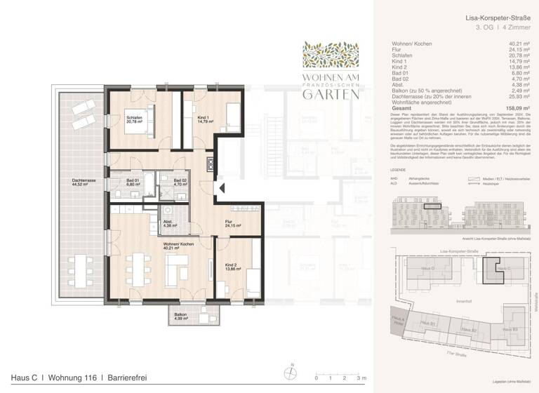 Wohnung zum Kauf - Erstbezug 822.000 € 4 Zimmer 158,1 m² Blumlage Celle 29221