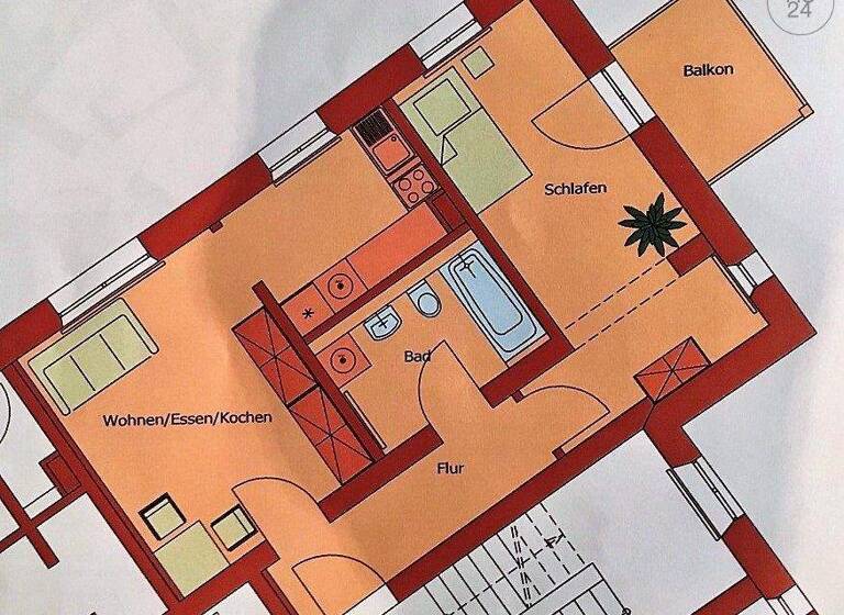 Wohnung zur Miete 1.395 € 2 Zimmer 49 m² 2. Geschoss frei ab 01.05.2026 Innenstadt Augsburg 86153