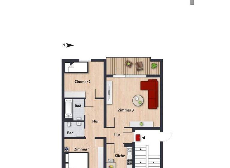 Wohnung zur Miete nur mit Wohnberechtigungsschein 606 € 3 Zimmer 71,3 m² 1. Geschoss frei ab sofort Eisenacher Str. 45 Westhagen Wolfsburg 38444