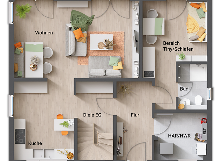 Einfamilienhaus zum Kauf provisionsfrei 452.040 € 5 Zimmer 152 m² 510 m² Grundstück Krauthausen 52382