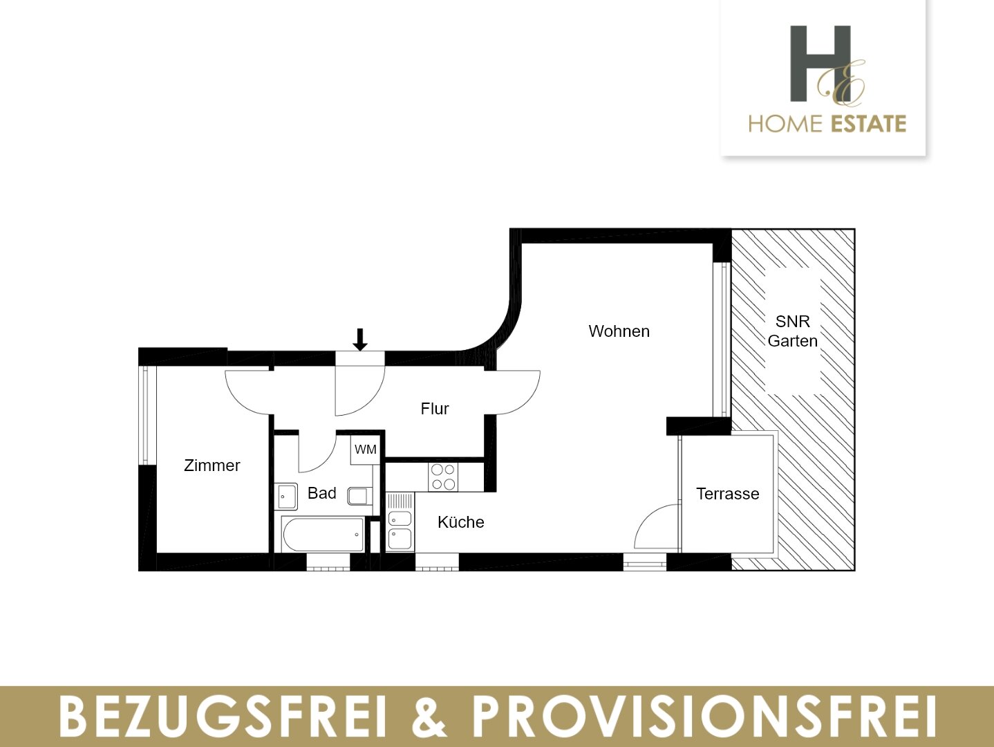 Terrassenwohnung zum Kauf provisionsfrei 210.000 € 2 Zimmer 55 m²<br/>Wohnfläche EG<br/>Geschoss ab sofort<br/>Verfügbarkeit An den Eichen 2 B Ruhlsdorf Teltow 14513