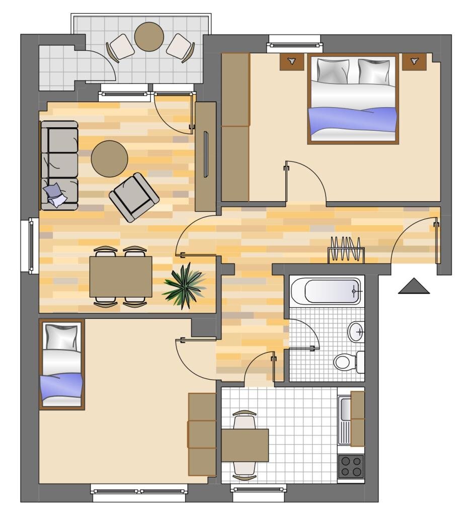 Wohnung zur Miete 497 € 3 Zimmer 67 m²<br/>Wohnfläche EG<br/>Geschoss Stormstraße 24 Geisweid - Ruhrst / Hoher Rain Siegen 57078