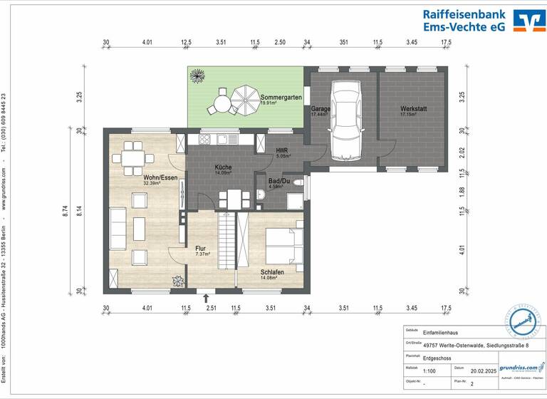Einfamilienhaus zum Kauf 224.000 € 6 Zimmer 147 m²<br/>Wohnfläche 1.129 m²<br/>Grundstück ab sofort<br/>Verfügbarkeit Ostenwalde Werlte-Ostenwalde 49757
