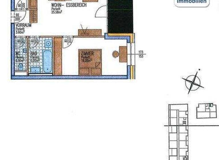 Wohnung zum Kauf 310.000 € 2 Zimmer 64 m² 4. Geschoss Kaisergasse Linz 4020