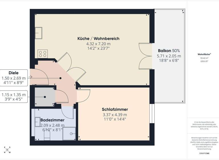 Wohnung zum Kauf 210.000 € 2 Zimmer 61 m² Klosterstraße 21 Schweich 54338