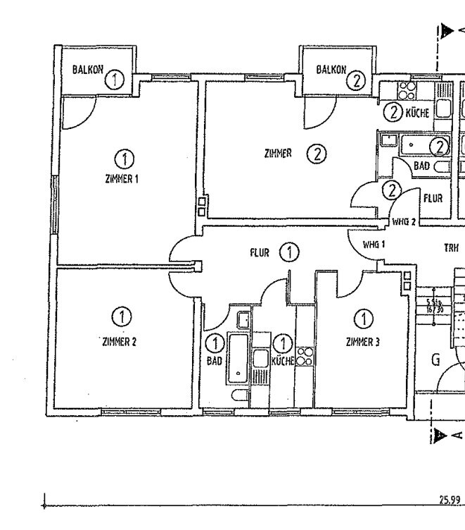 Wohnung zum Kauf 313.000 € 3 Zimmer 82 m²<br/>Wohnfläche 2.<br/>Geschoss Mariendorf Berlin 12109