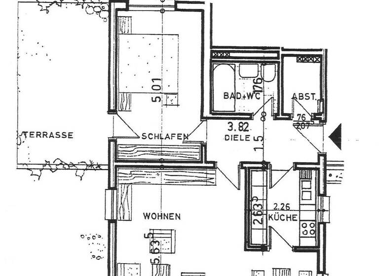 Terrassenwohnung zum Kauf provisionsfrei 149.000 € 2 Zimmer 66 m² Geschoss 2/3 Wissen 57537