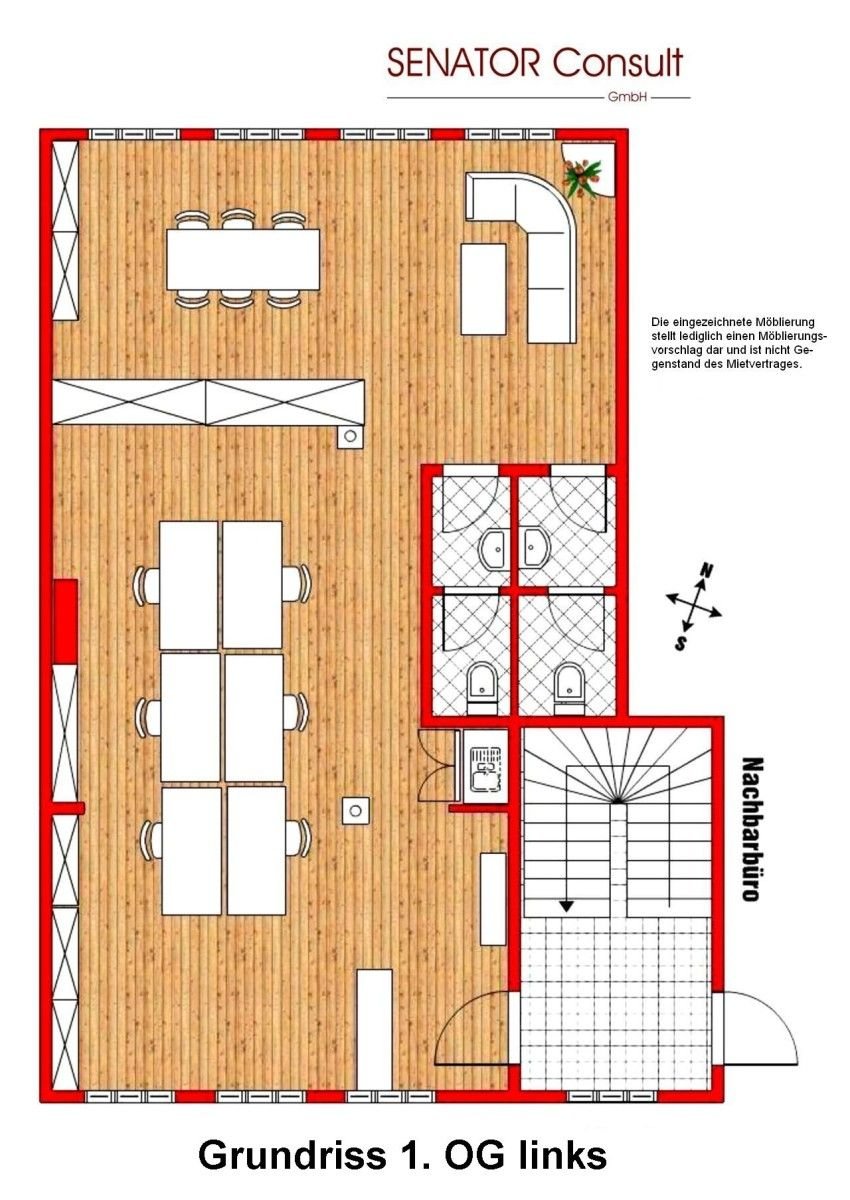 Bürofläche zur Miete 1.500 € 92,5 m²<br/>Bürofläche ab 92,5 m²<br/>Teilbarkeit Winterhude Hamburg 22301