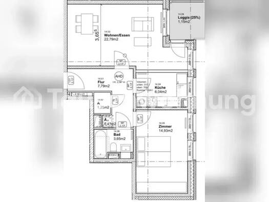 Wohnung zur Miete Tauschwohnung 430 € 2 Zimmer 58 m² Barmbek-Süd Hamburg 22081