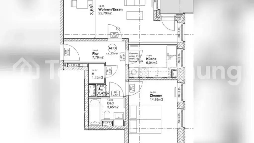 Wohnung zur Miete Tauschwohnung 430 € 2 Zimmer 58 m² Barmbek-Süd Hamburg 22081