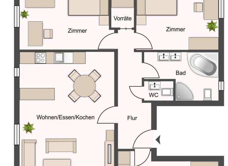 Wohnung zum Kauf 479.000 € 4 Zimmer 100 m² 1. Geschoss Bissingen Bietigheim-Bissingen 74321