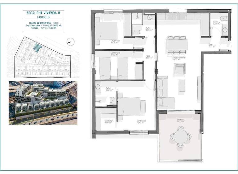 Studio zum Kauf - Erstbezug provisionsfrei 288.000 € 4 Zimmer 110 m² Aguilas